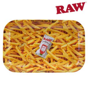 Raw French Fries Rolling Tray Small