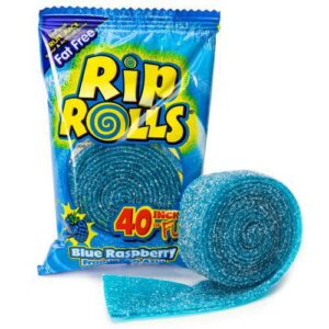 Rip Rolls Blue Raspberry Candy