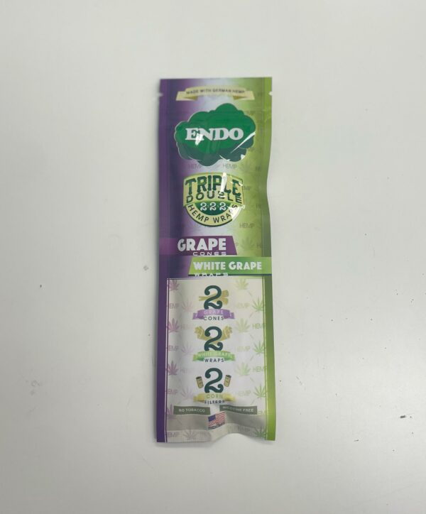 Endo Hemp Wrap - 2 Grape Cones & 2 White Grape Wraps