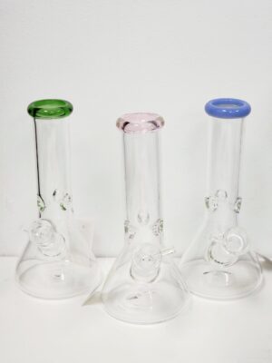 8" Clear Beaker 5mm Bong