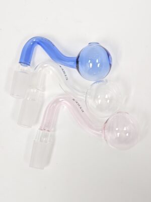 Oil burner Pyrex S Bent attachment (14mm Male)