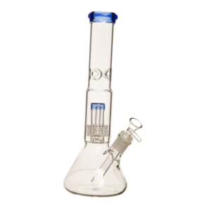 14" 5mm Diamond Sphere Beaker Bong (Blue)