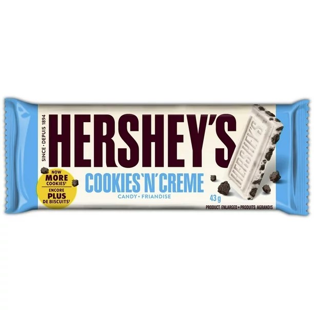 Hershey's Cookies N' Creme Full Size Candy Bar (43 g)