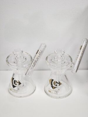 Diamond Glass Hour Glass Bong