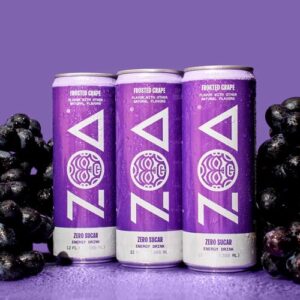 Zoa Frosted Grape Energy Drink 355ml