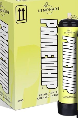 Prime Whip Cream Charger Lemonade flavor 640g