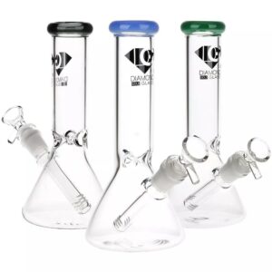 Diamond Glass 8" Beaker Bong