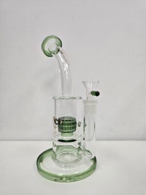 Diamond Glass 9" Perc Bong Green