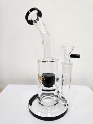 Diamond Glass 9.5" Perc Bong Clear/Black