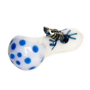 Red Eye Glass® 4" White Frogger Hand Pipe