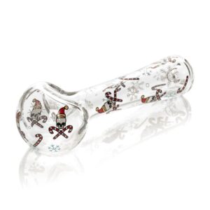 Red Eye Glass® 4.5" Skull & Crosscanes Spoon Hand Pipe