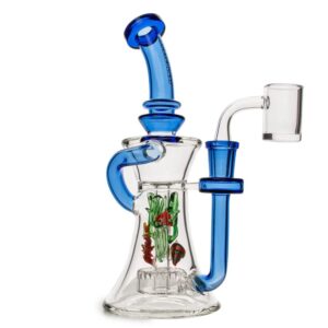 Red Eye Glass® 8.5" Sapphire Blue Sealife Concentrate Recycler