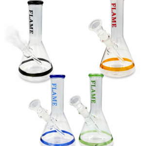 Flame 7" 904H Glass Bong Mixed Colors