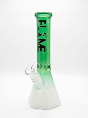 Flame 10" Green Gradient Bong