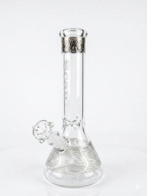 Scan 12.5" Clear w black Bong